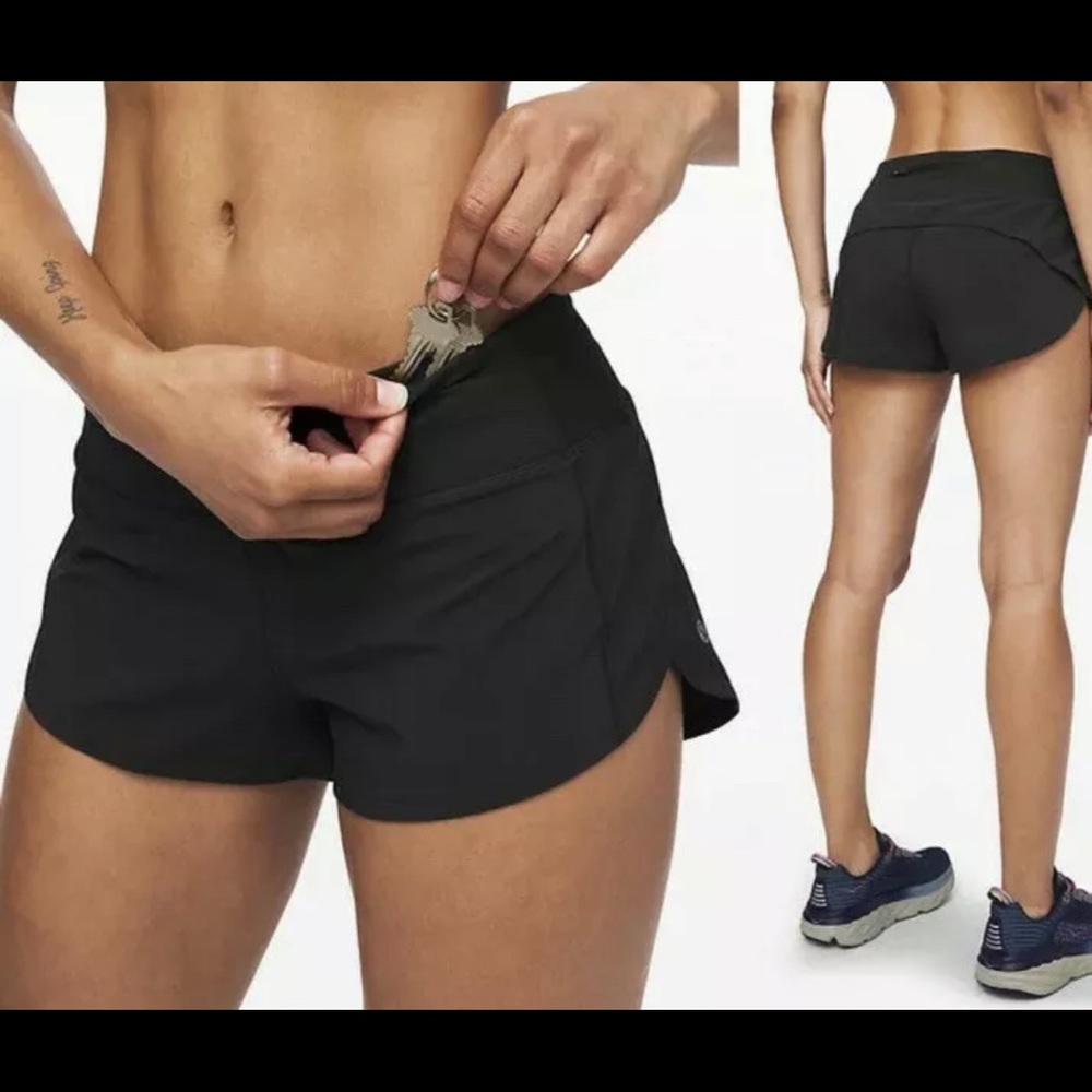 Lululemon Speed Up Shorts 2.5” Black Size 6